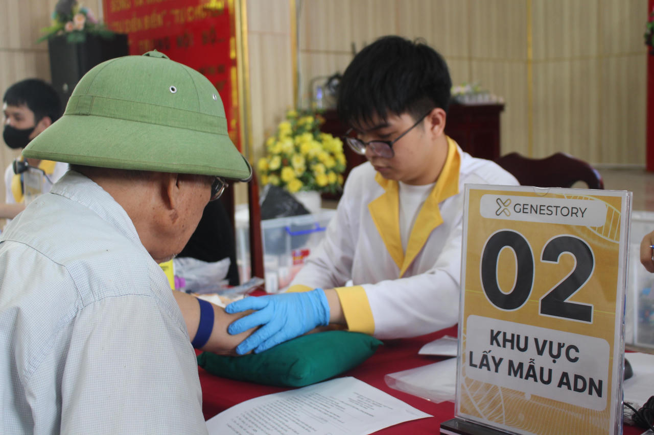Xã Vũ Dương (Ninh Bình) đẩy mạnh chương trình thu nhận mẫu ADN các thân nhân liệt sỹ