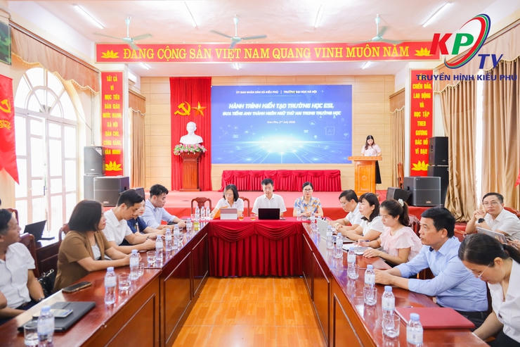 Hội nghị tọa đàm trao đổi “Hành trình kiến tạo trường học ESL – Tiếng Anh là ngôn ngữ thứ hai” tại xã Kiều Phú- Ảnh 1.