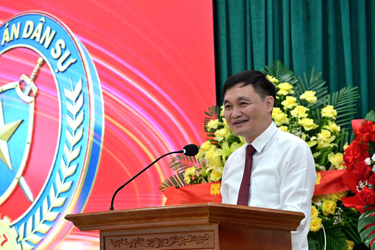Ông Đỗ Anh Tuấn, Phó Chủ tịch UBND tỉnh Tuyên Quang phát biểu tại buổi lễ. (Ảnh: Quang Hoà)