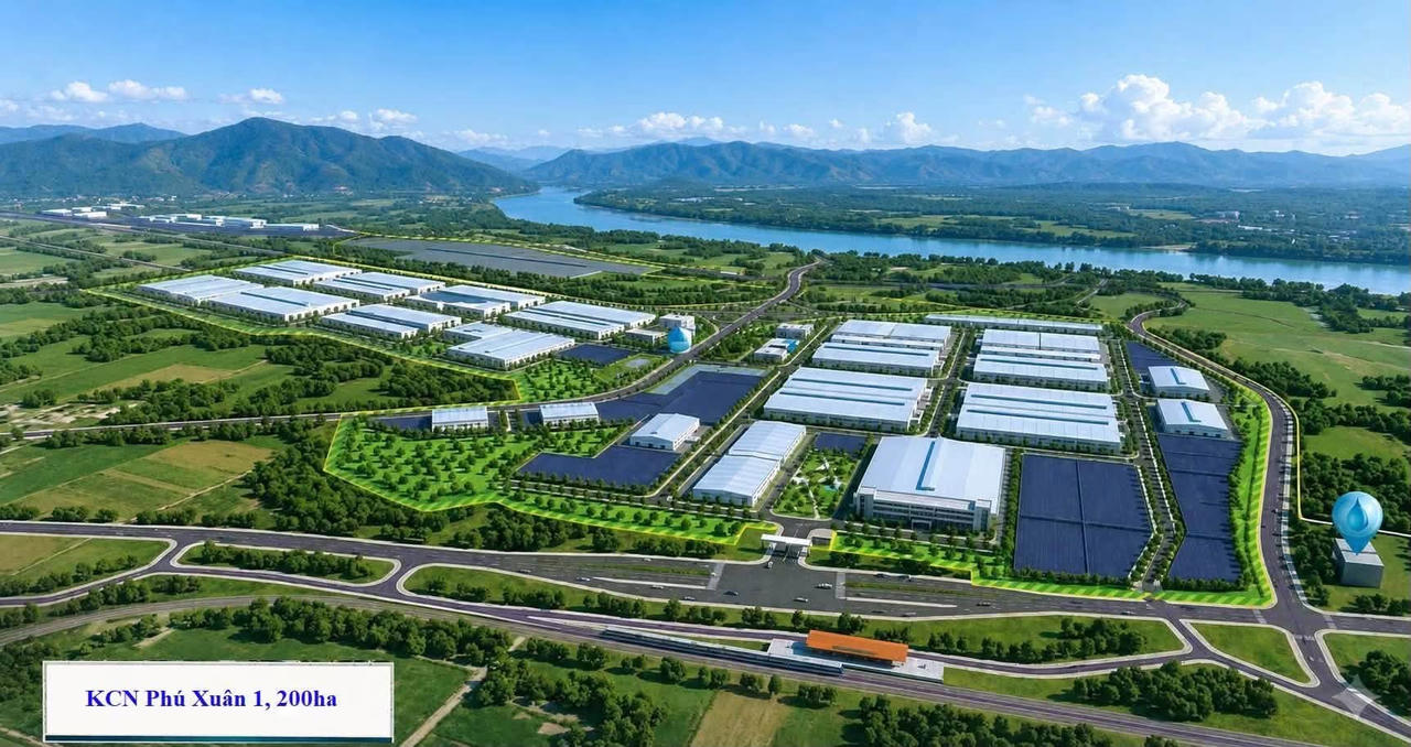 Khu công nghiệp Phú Xuân 1 có quy mô 200 ha