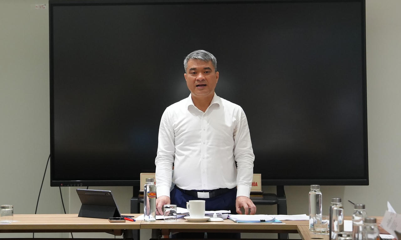 Thứ trưởng Nguyễn Thanh Tú phát biểu tại Hội đồng thẩm định.