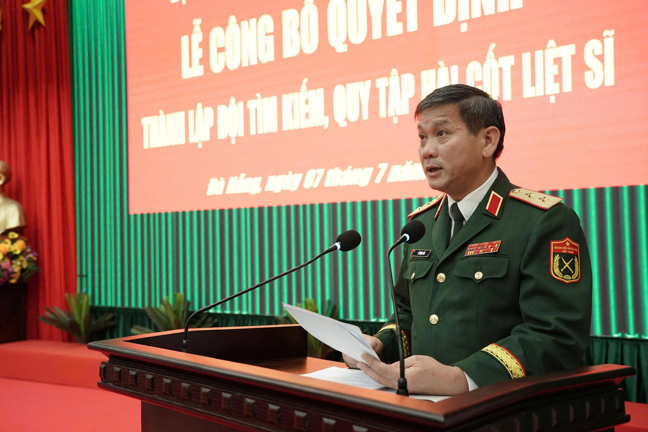 Trung tướng Lê Ngọc Hải phát biểu chỉ đạo buổi lễ