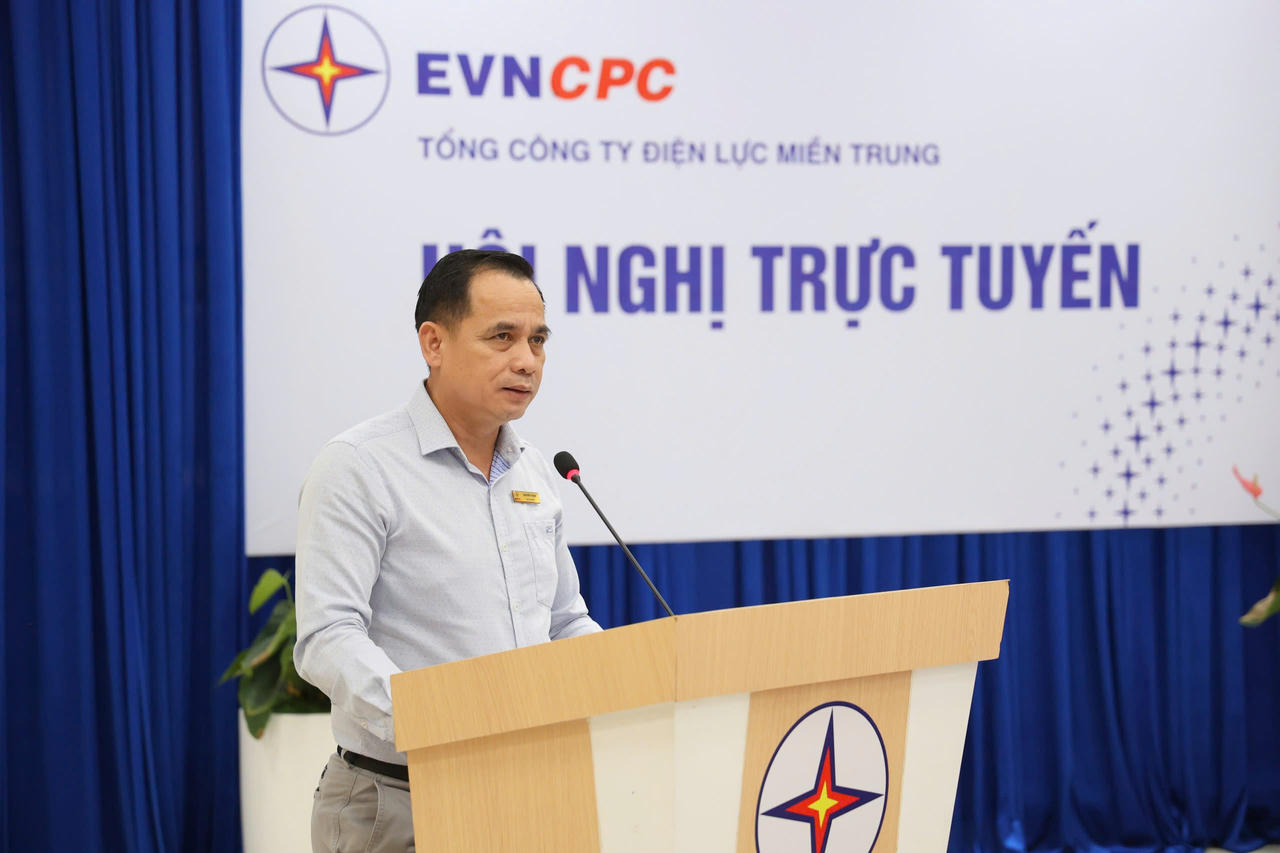 Chủ tịch Hội đồng thành viên EVNCPC Nguyễn Thanh chỉ đạo tại Hội nghị (Ảnh: Phương Nam)