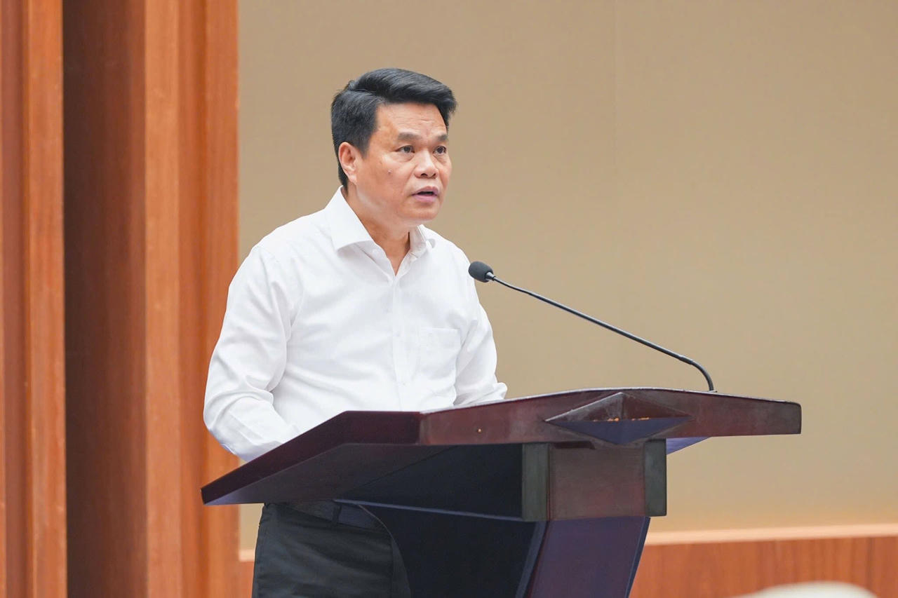 Bí thư Thành ủy Hải Phòng Lê Ngọc Châu phát biểu chỉ đạo tại Hội nghị.