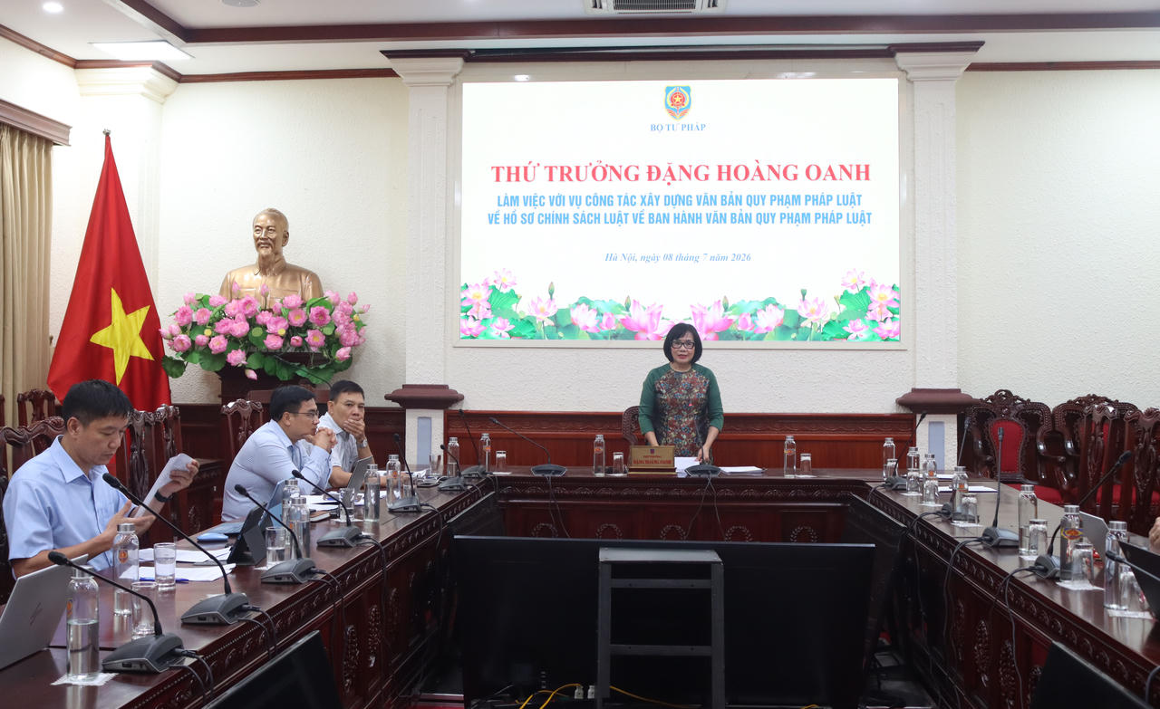 Hoàn thiện hồ sơ dự án Luật về văn bản quy phạm pháp luật đúng tiến độ, bảo đảm chất lượng