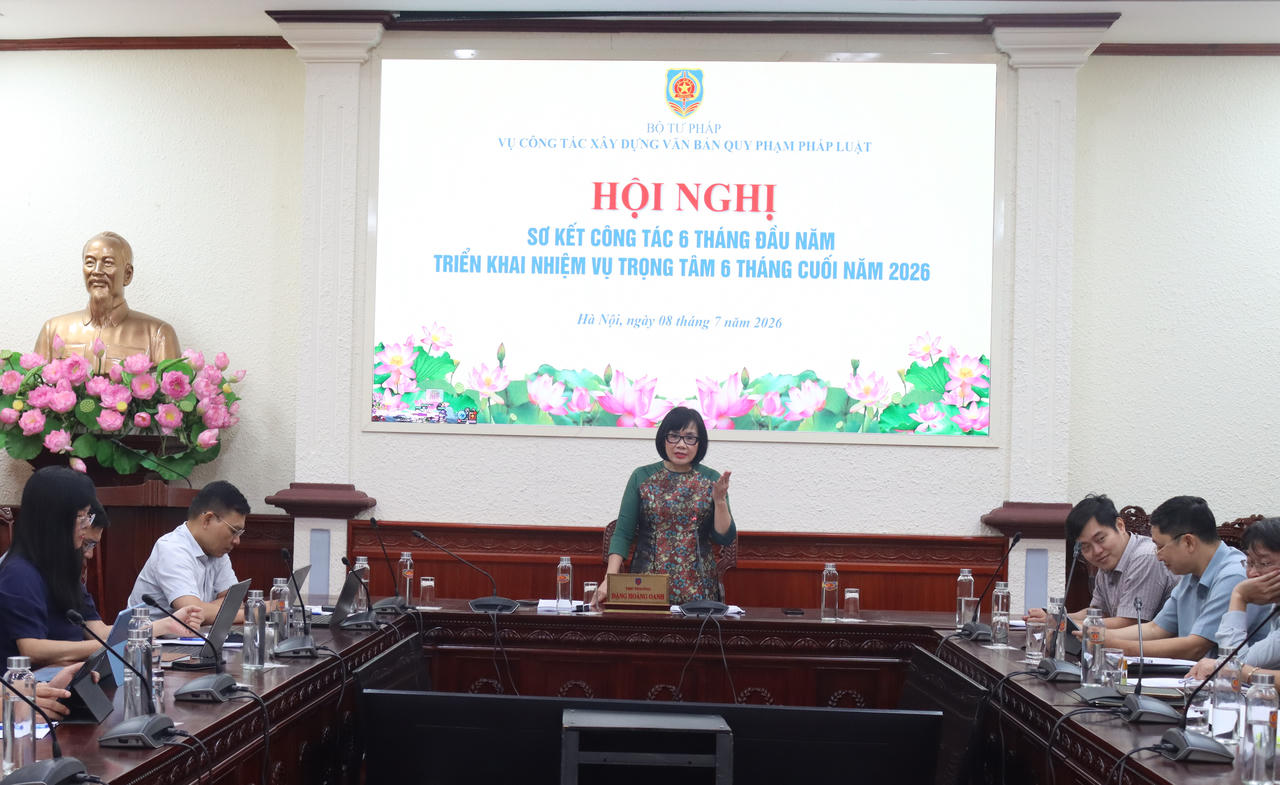 Tập trung tham mưu hoàn thiện thể chế, nâng cao chất lượng công tác xây dựng pháp luật