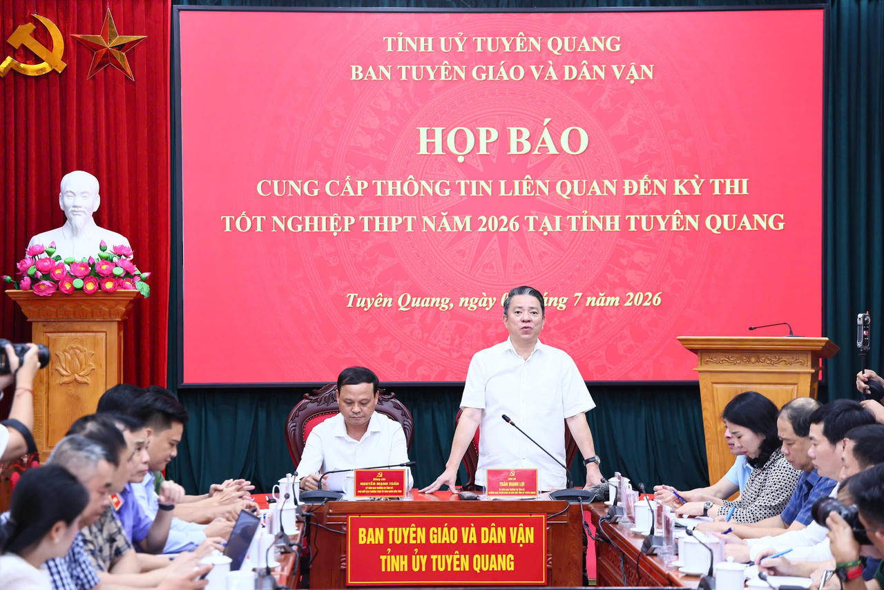 Ông Trần Mạnh Lợi - Trưởng Ban Tuyên giáo và Dân vận Tỉnh ủy Tuyên Quang 