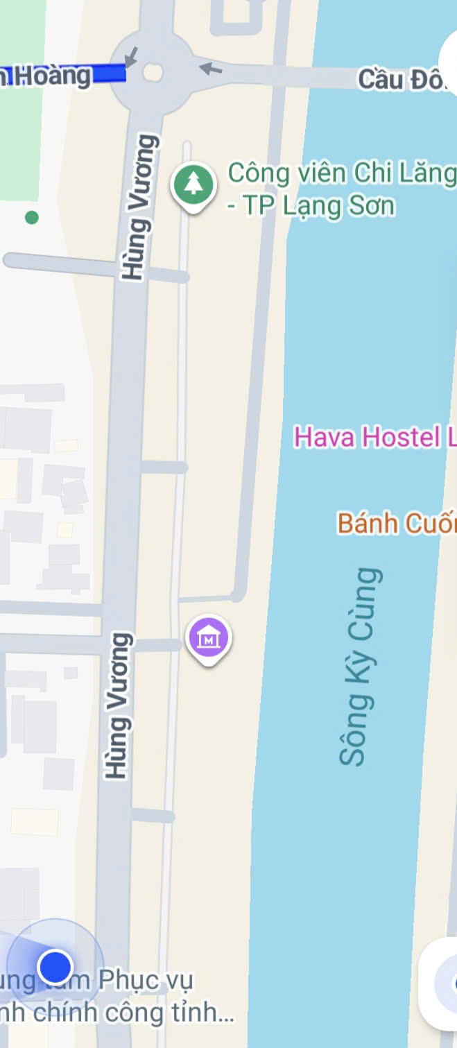 Khu vực tuyến phố đi bộ quan sát trên bản đồ Google Maps. (Ảnh: Minh Hữu chụp từ Google Maps).