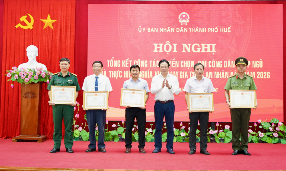 TP Huế hoàn thành 100% chỉ tiêu tuyển quân năm 2026