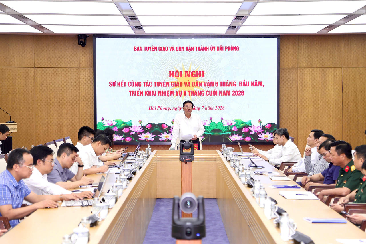 Hội nghị đề ra nhiều giải pháp đổi mới công tác tuyên giáo, dân vận trong 6 tháng cuối năm 2026.