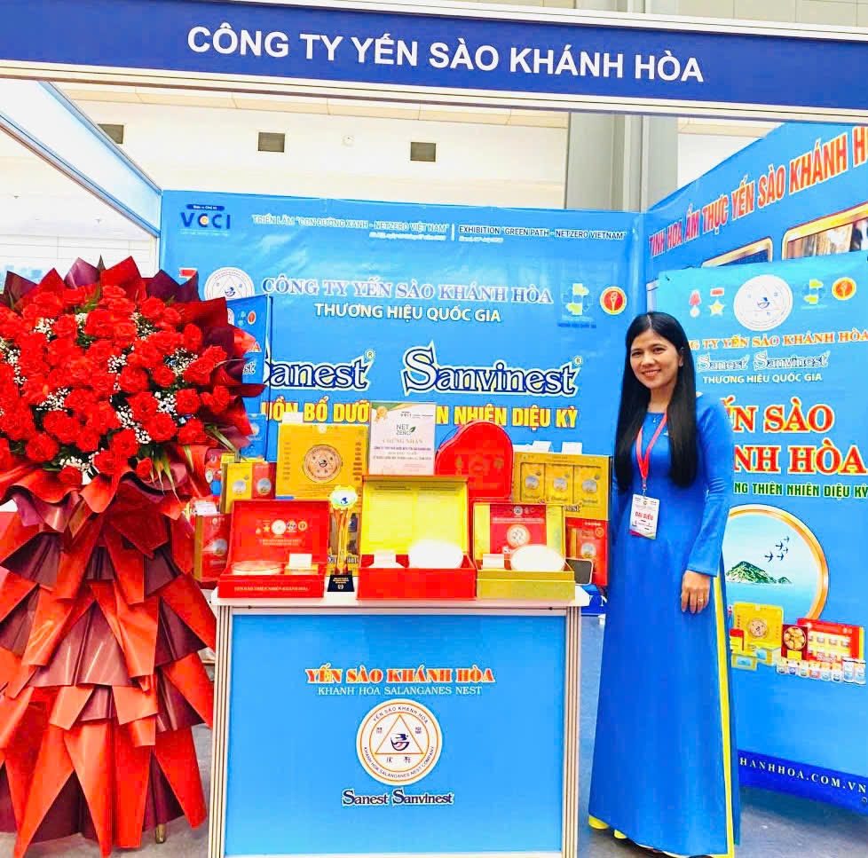 Gian hàng Yến sào Khánh Hòa tham gia “Triển lãm Con đường xanh - NetZero Việt Nam”