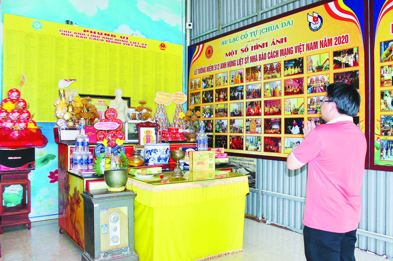 Ngôi chùa thờ phụng những nhà báo - liệt sĩ