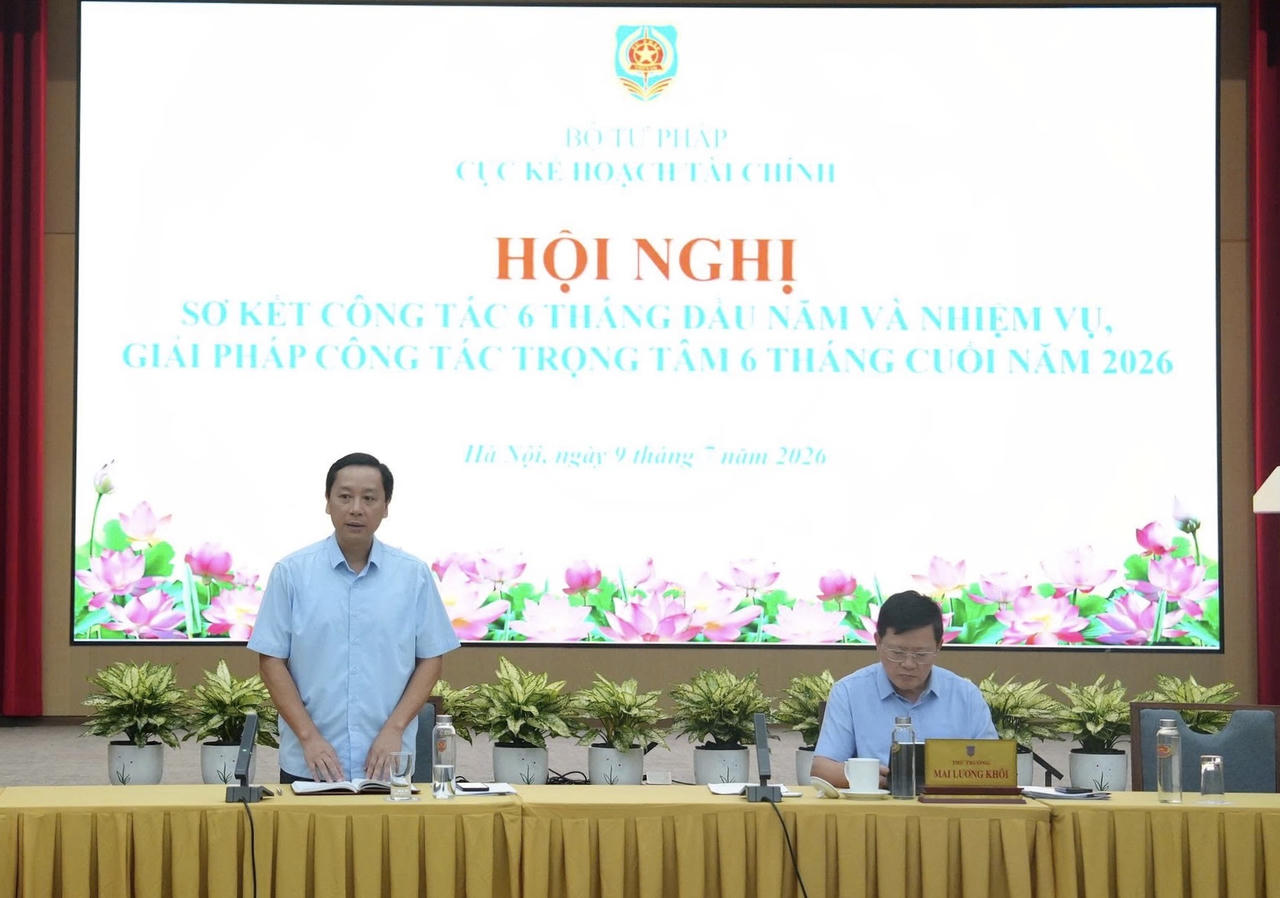  Cục trưởng Cục Kế hoạch – Tài chính&nbsp;Phan Anh Tuấn phát biểu tại Hội nghị.