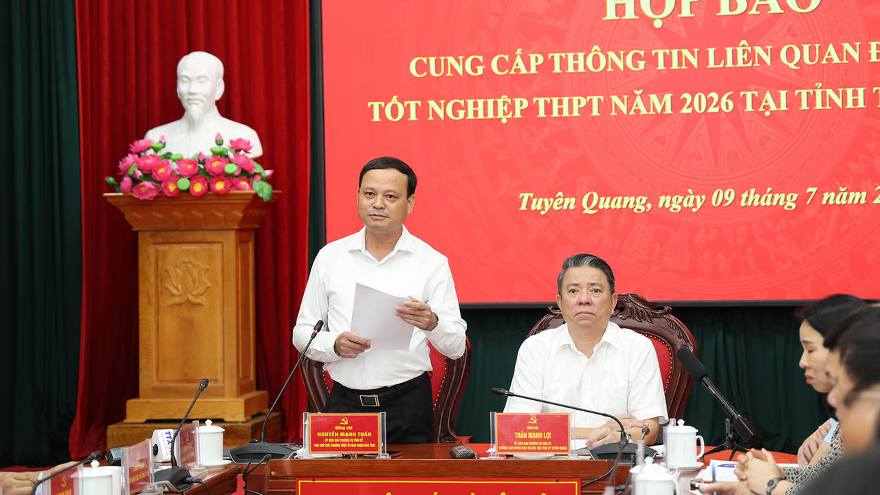 Ông Nguyễn Mạnh Tuấn – Phó Chủ tịch thường trực UBND tỉnh Tuyên Quang