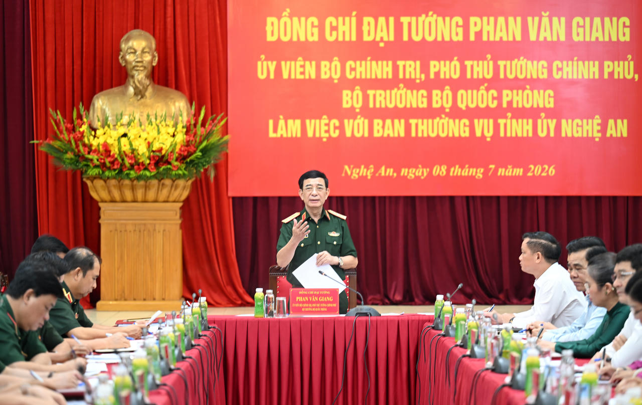 Đại tướng Phan Văn Giang đề nghị tỉnh Nghệ An quyết liệt trong “chiến dịch" tìm kiếm hài cốt liệt sĩ