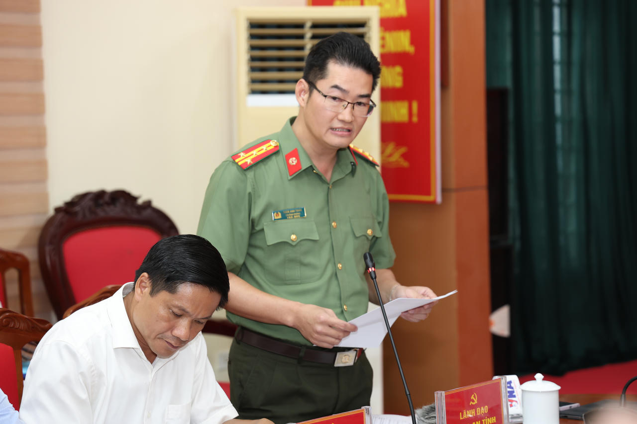 Đại tá Trần Tuấn Anh – Trưởng phòng Tham mưu Công an tỉnh Tuyên Quang 