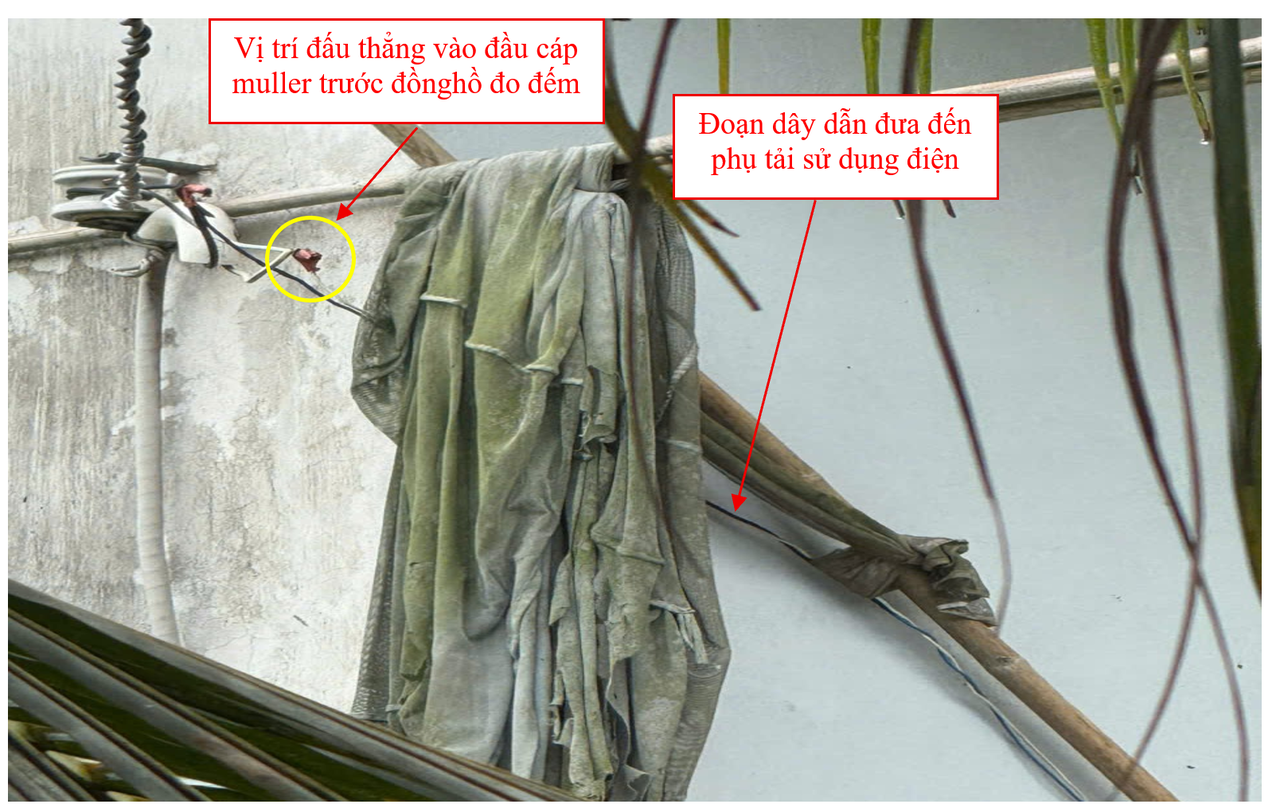 Hành vi câu móc sử dụng điện bất hợp pháp đối với công tơ điện lắp trong nhà