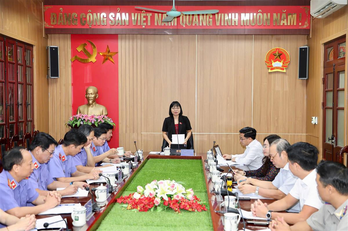 Đoàn ĐBQH Hải Phòng khảo sát hoạt động của Viện Kiểm sát sau sắp xếp bộ máy 