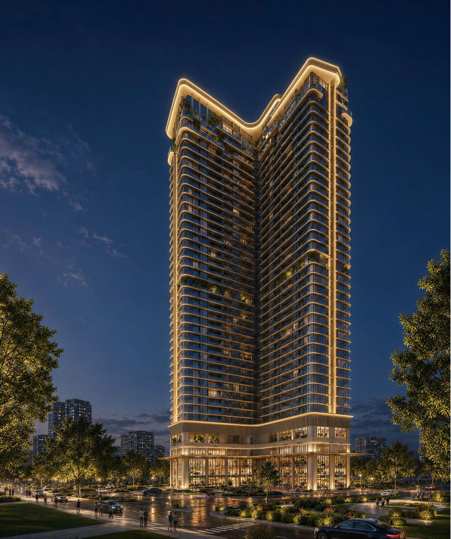 Phối cảnh dự án Peninsula Private vươn cao gần 150m giữa trung tâm Đà Nẵng&nbsp;