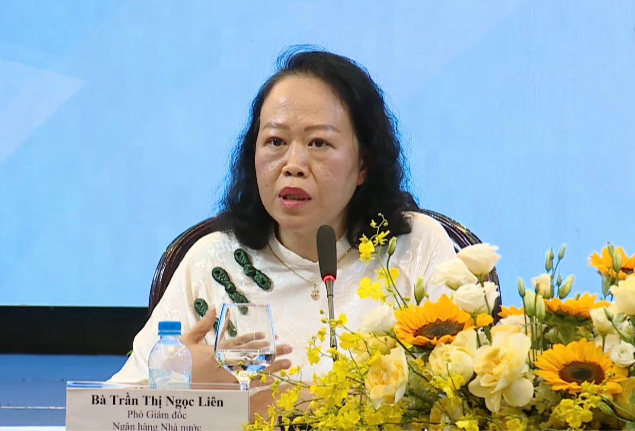 Bà Trần Thị Ngọc Liên, Phó Giám đốc Ngân hàng Nhà nước chi nhánh khu vực 2.