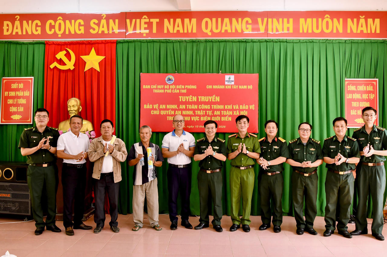 TP Cần Thơ: Tuyên truyền bảo vệ công trình khí, nâng cao ý thức giữ gìn chủ quyền biển, đảo