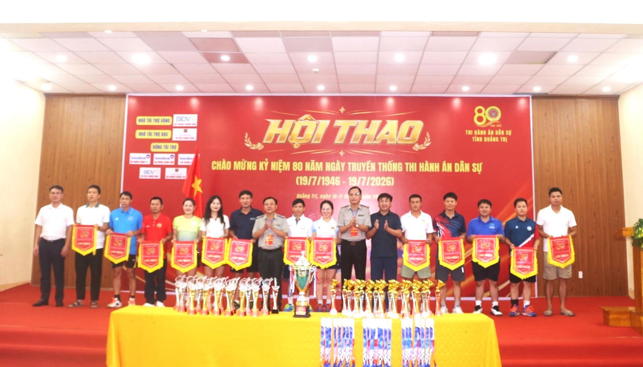 16 Đoàn tranh tài tại Hội thao chào mừng 80 năm Ngày truyền thống Thi hành án dân sự