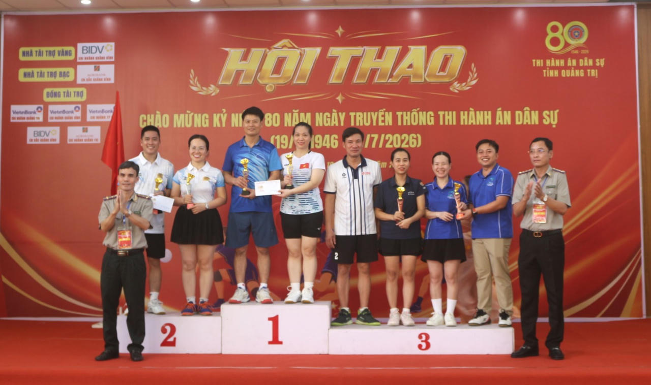 16 Đoàn tranh tài tại Hội thao chào mừng 80 năm Ngày truyền thống Thi hành án dân sự
