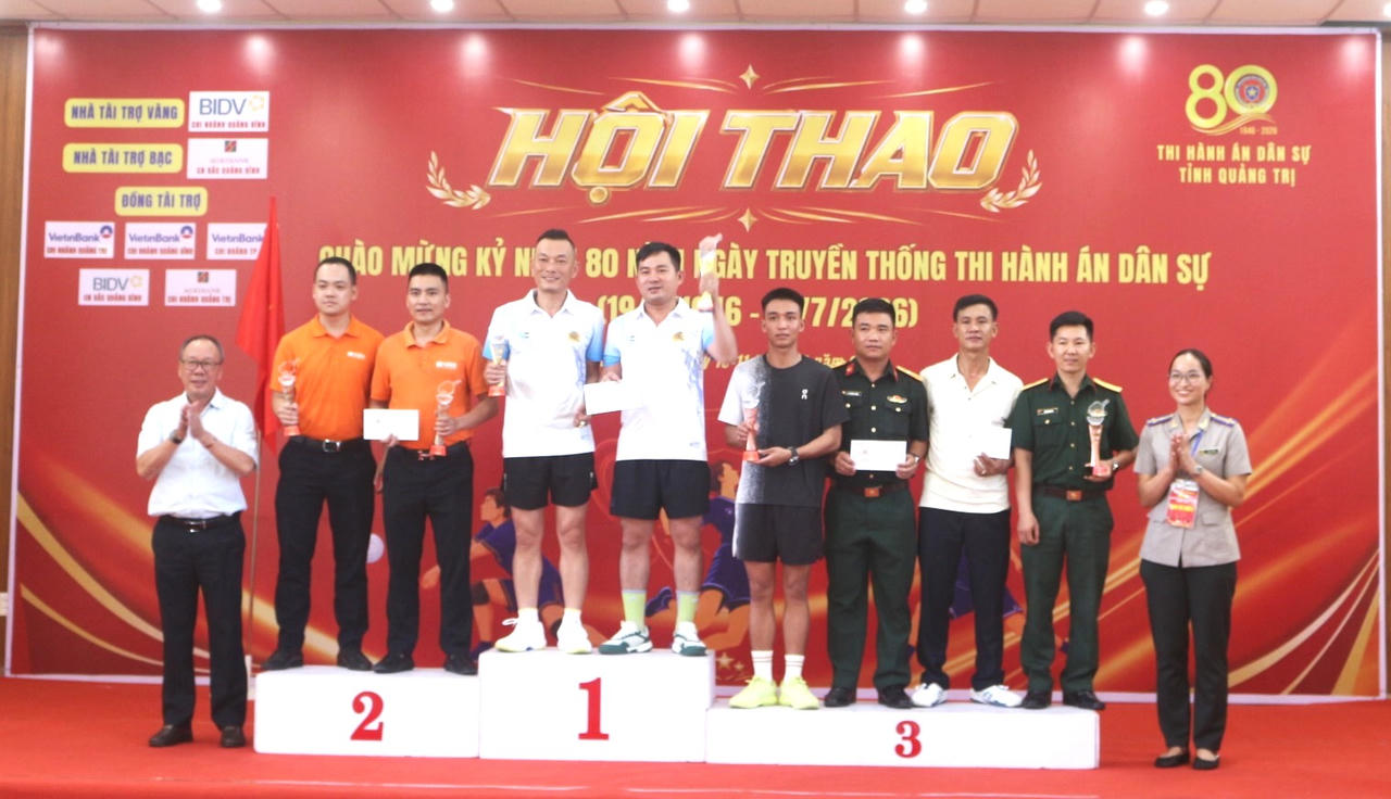 16 Đoàn tranh tài tại Hội thao chào mừng 80 năm Ngày truyền thống Thi hành án dân sự