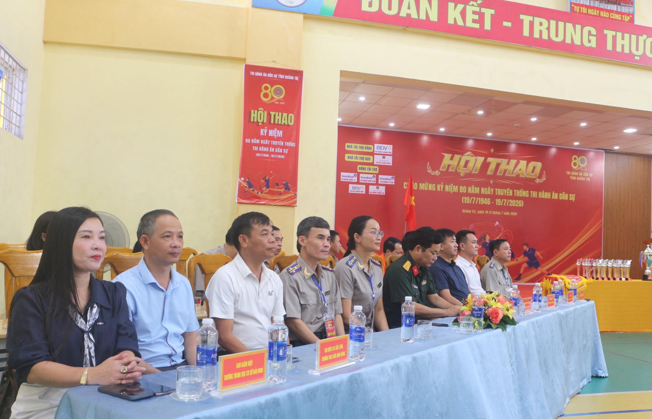 16 Đoàn tranh tài tại Hội thao chào mừng 80 năm Ngày truyền thống Thi hành án dân sự