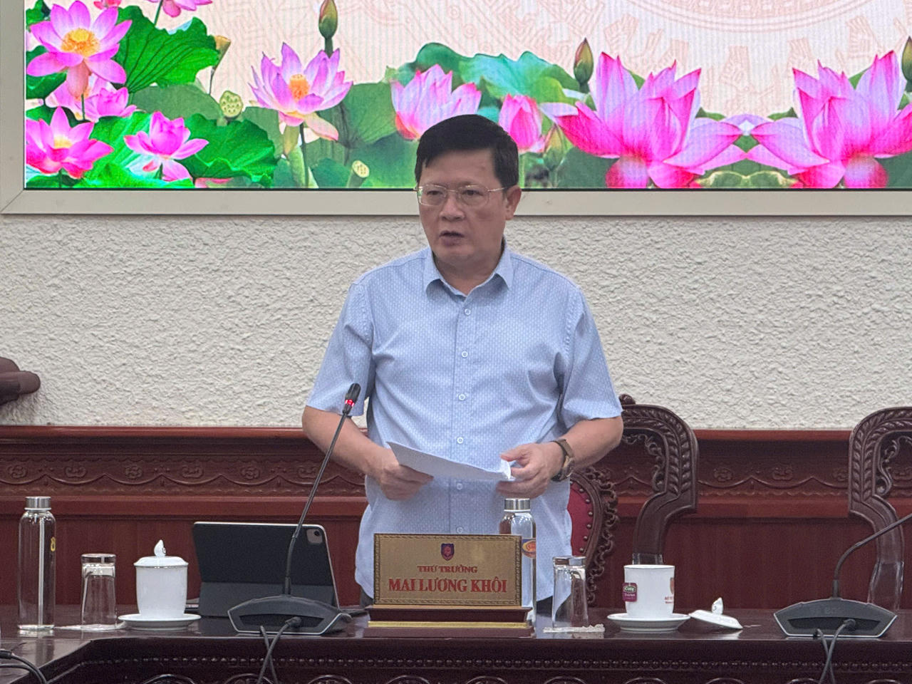 Thứ trưởng Mai Lương Khôi phát biểu kết luận