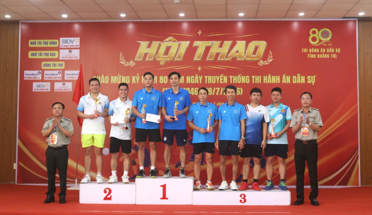 16 Đoàn tranh tài tại Hội thao chào mừng 80 năm Ngày truyền thống Thi hành án dân sự