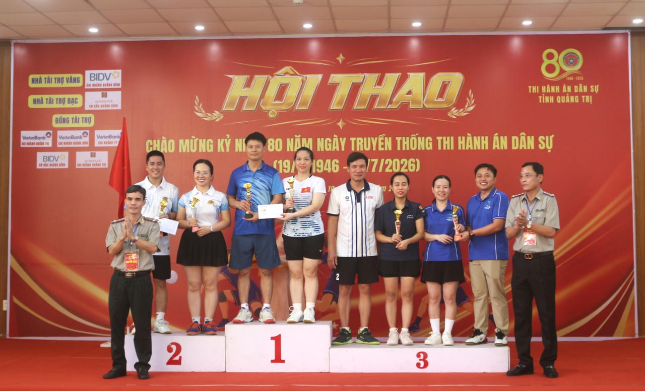 16 Đoàn tranh tài tại Hội thao chào mừng 80 năm Ngày truyền thống Thi hành án dân sự