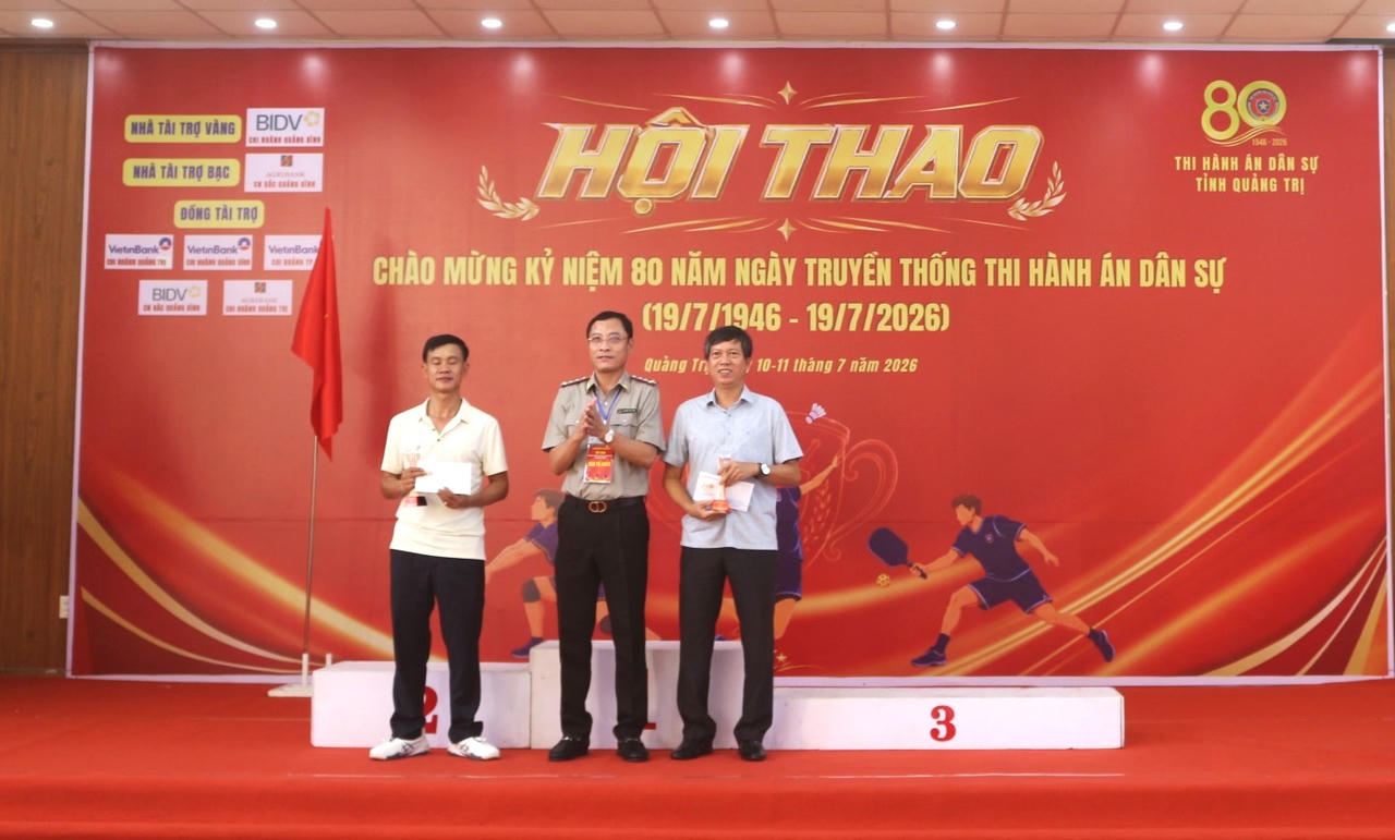 16 Đoàn tranh tài tại Hội thao chào mừng 80 năm Ngày truyền thống Thi hành án dân sự