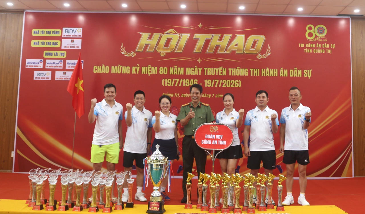 16 Đoàn tranh tài tại Hội thao chào mừng 80 năm Ngày truyền thống Thi hành án dân sự