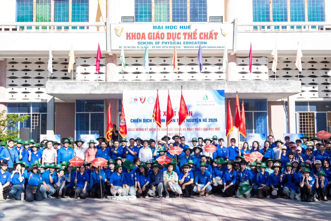 Hơn 1.200 sinh viên Đại học Huế ra quân Chiến dịch Thanh niên tình nguyện hè 2026