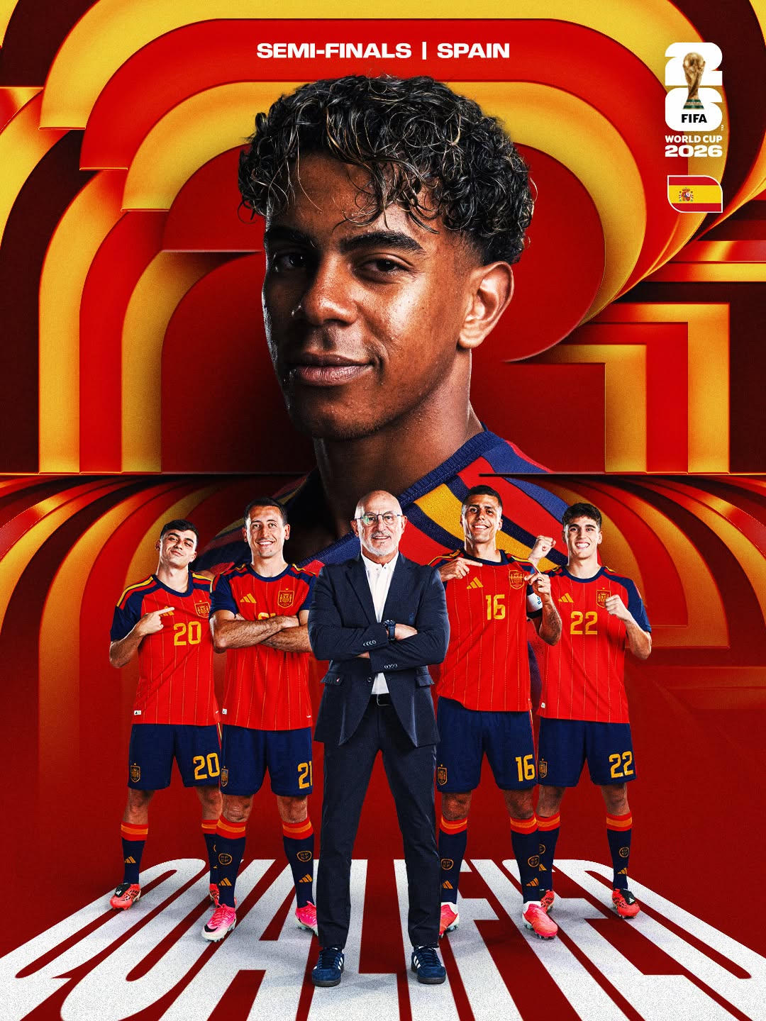 Tây Ban Nha đã có mặt ở bán kết World Cup 2026 (Ảnh FIFA)