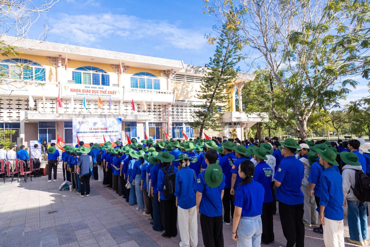 Hơn 1.200 sinh viên Đại học Huế ra quân Chiến dịch Thanh niên tình nguyện hè 2026