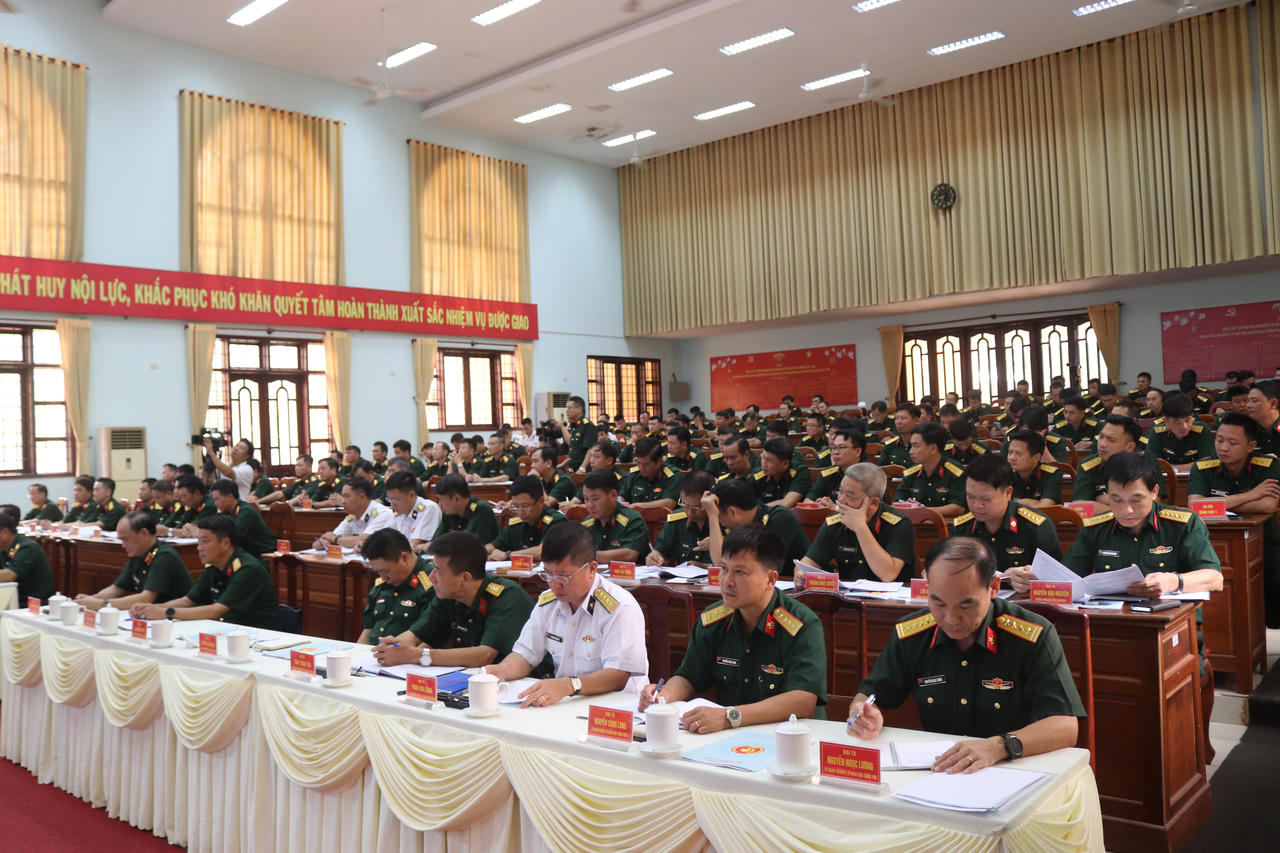Toàn cảnh Hội nghị Quân chính đặc công toàn quân 6 tháng đầu năm 2026.
