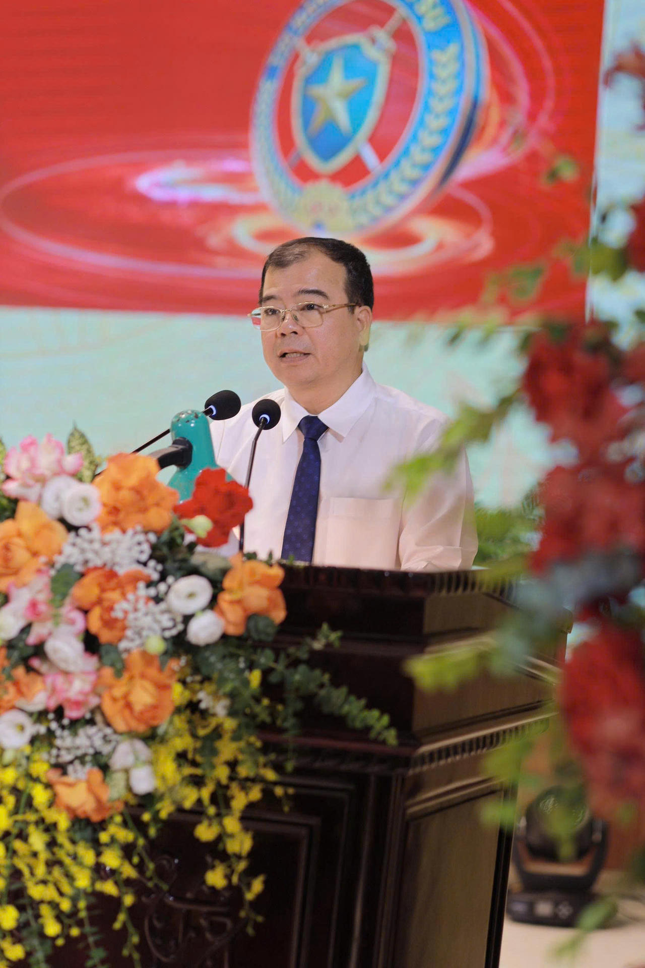 Phó Chủ tịch UBND TP Hải Phòng Nguyễn Minh Hùng phát biểu tại Lễ kỷ niệm.(ảnh Trọng Nghĩa)