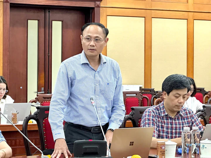 PGS.TS. Phí Quyết Tiến, Viện Sinh học, Viện Hàn lâm Khoa học và Công nghệ Việt Nam, trình bày dự thảo Định hướng nghiên cứu cơ bản trong lĩnh vực Sinh học giai đoạn 2026-2030, định hướng đến năm 2035.