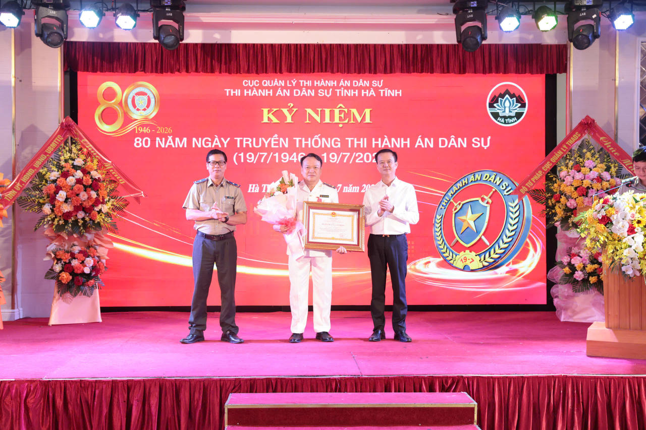 THADS Hà Tĩnh trang trọng kỷ niệm 80 năm ngày truyền thống Thi hành án dân sự
