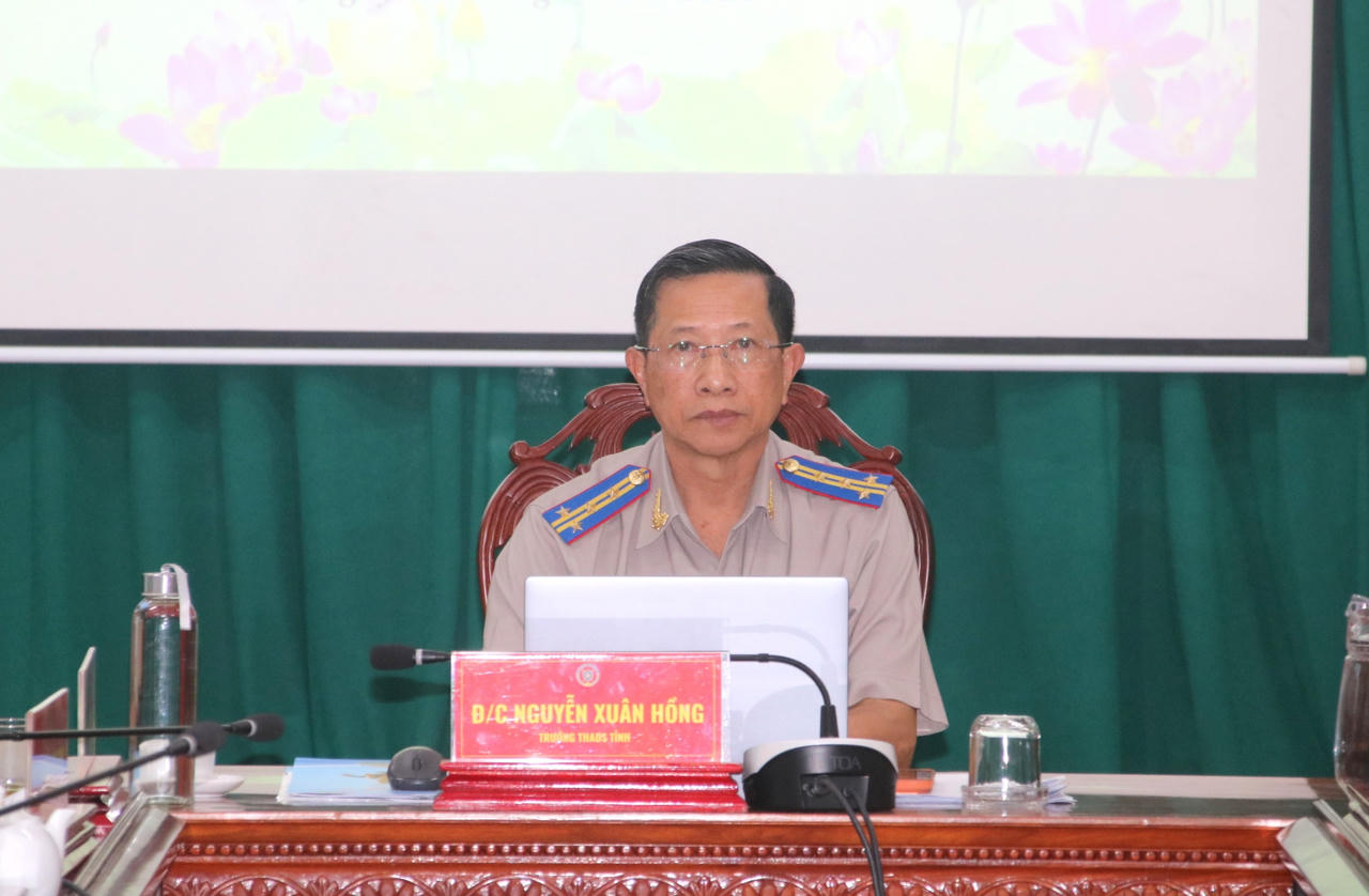 Ông Nguyễn Xuân Hồng - Trưởng THADS tỉnh Gia Lai phát biểu tại Hội nghị.