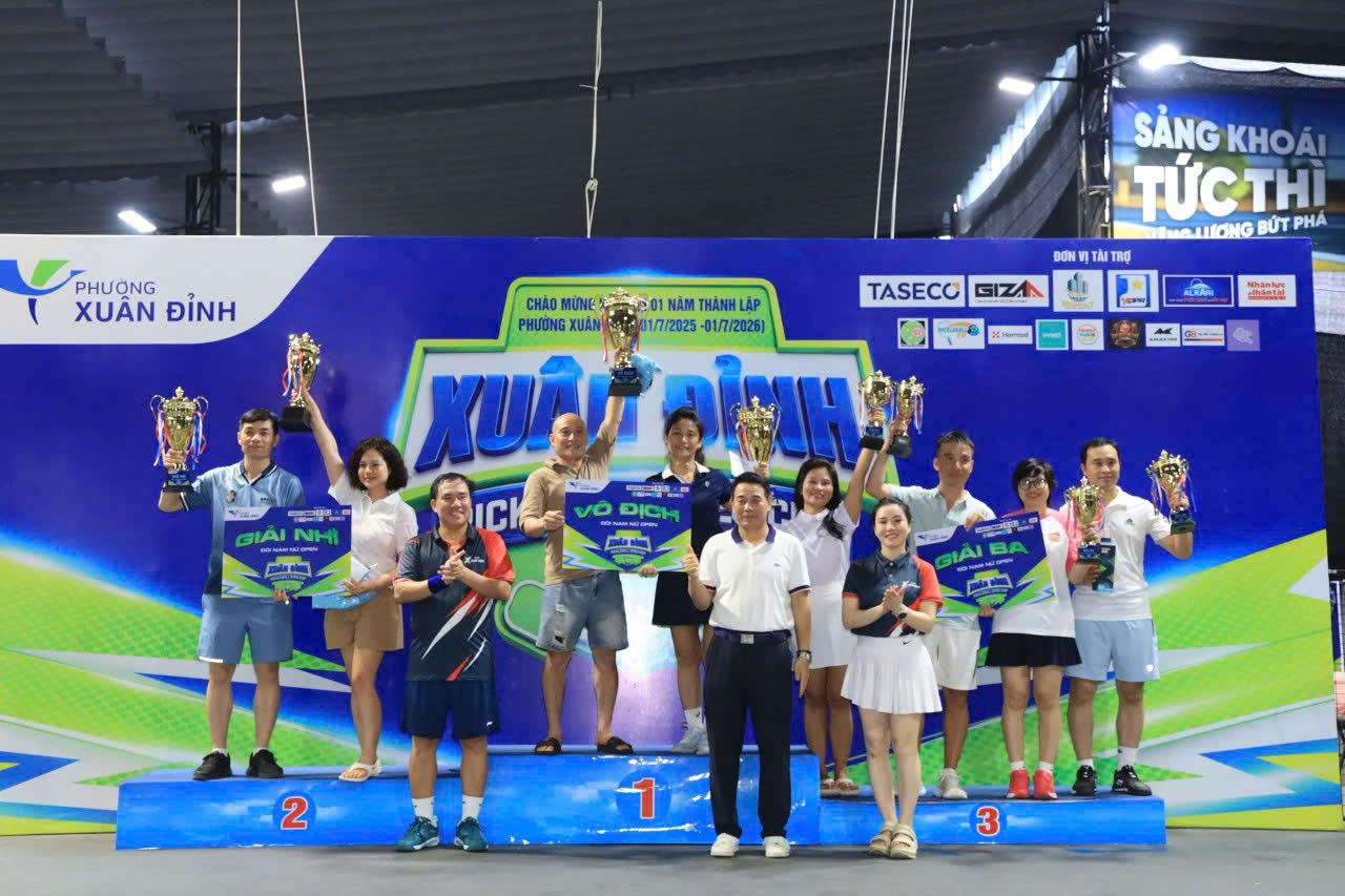 100 VĐV tham gia giải Pickleball Phường Xuân Đỉnh 