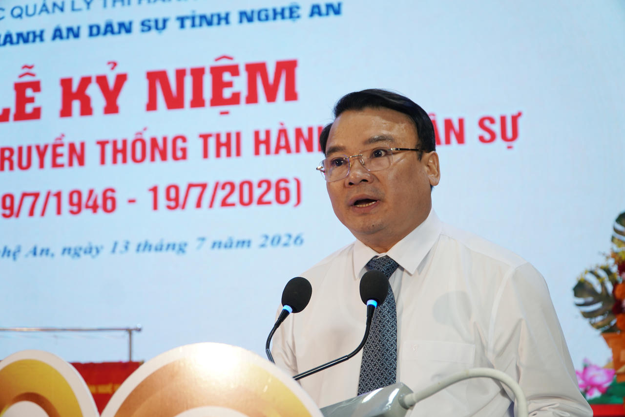 Phó Chủ tịch UBND tỉnh Nghệ An đánh giá cao nỗ lực của THADS tỉnh Nghệ An trong quá trình thực hiện nhiệm vụ.