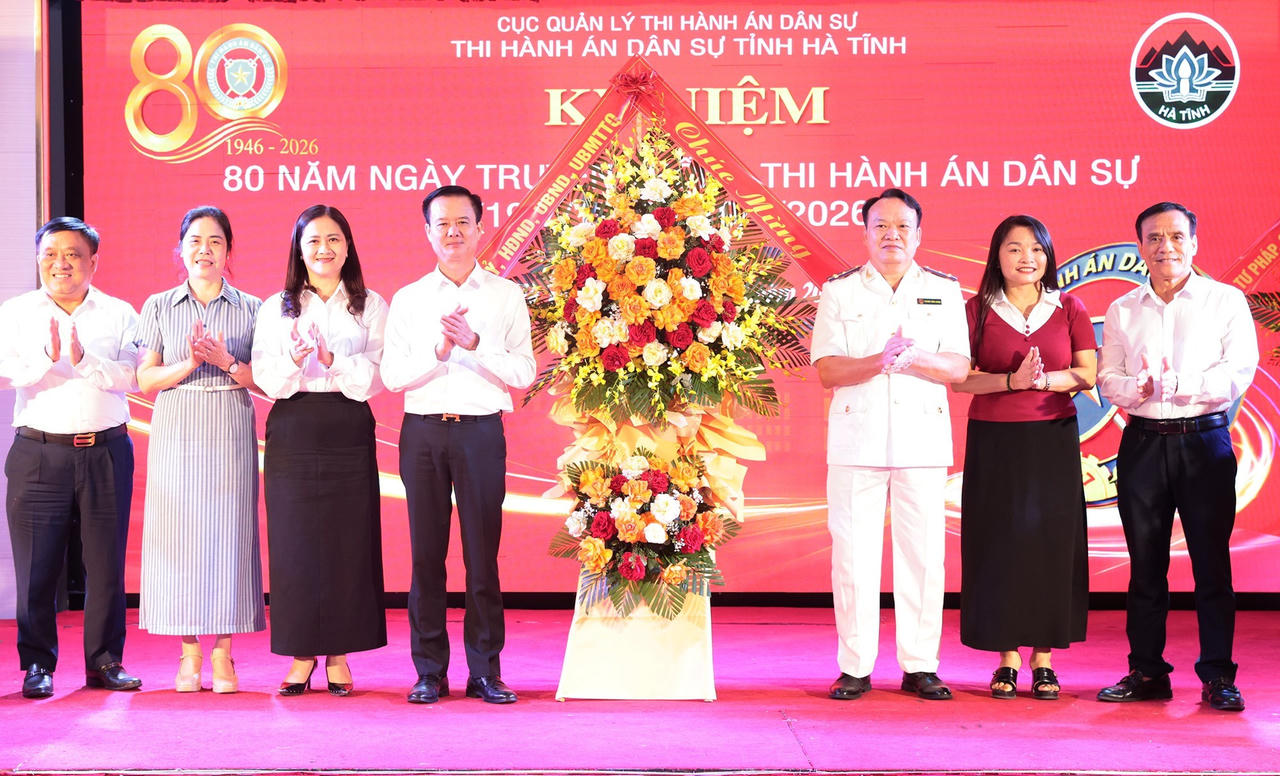 THADS Hà Tĩnh trang trọng kỷ niệm 80 năm ngày truyền thống Thi hành án dân sự