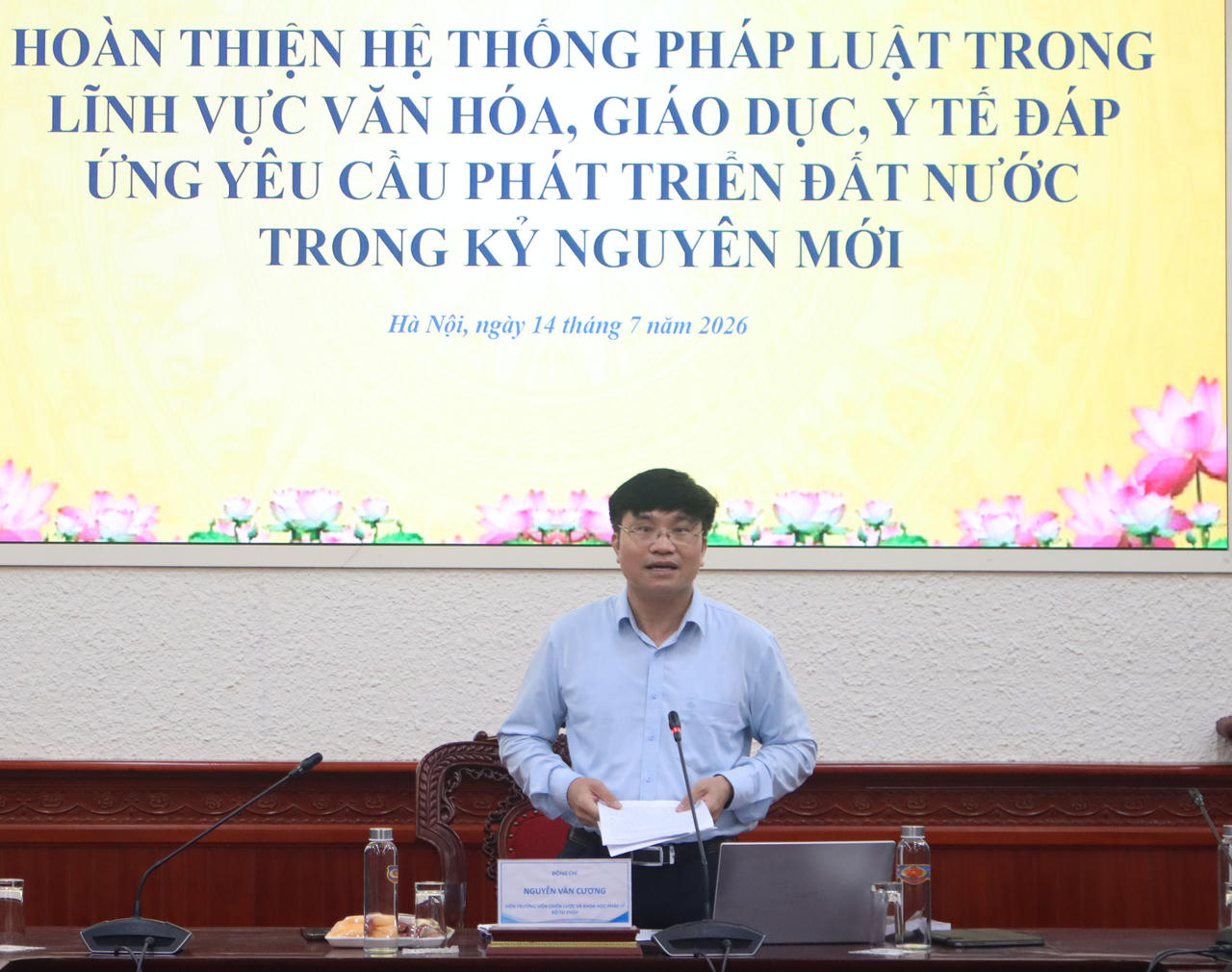 T.S Nguyễn Văn Cương, Viện trưởng Viện Chiến lược và khoa học pháp lý.