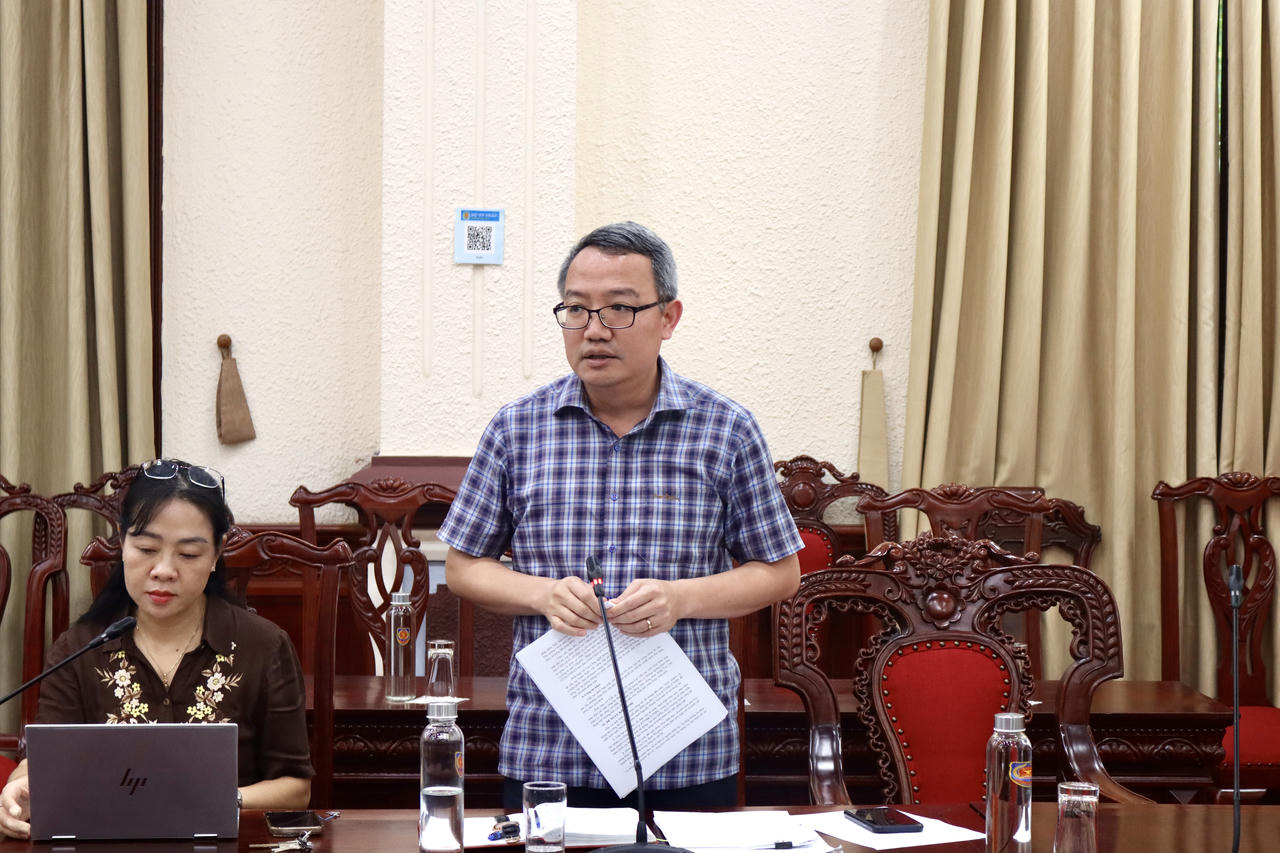 Cục trưởng Cục KTVB&TCTHPL Hồ Quang Huy phát biểu tại hội nghị.