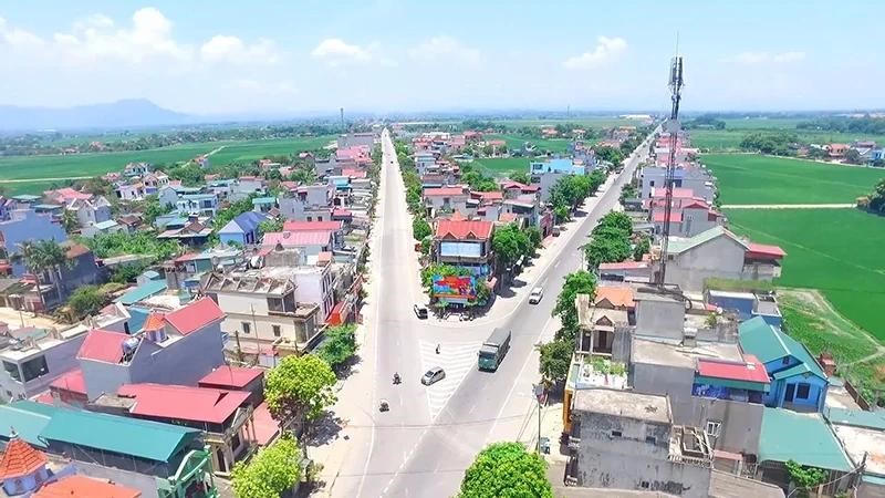 Trung tâm xã Triệu Sơn ở góc tiếp cận khác.
