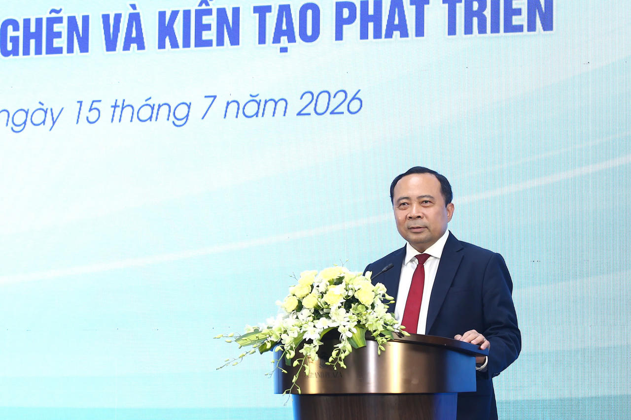 Bộ trưởng Bộ KH&CN Vũ Hải Quân phát biểu khai mạc Hội nghị (Ảnh: MST)