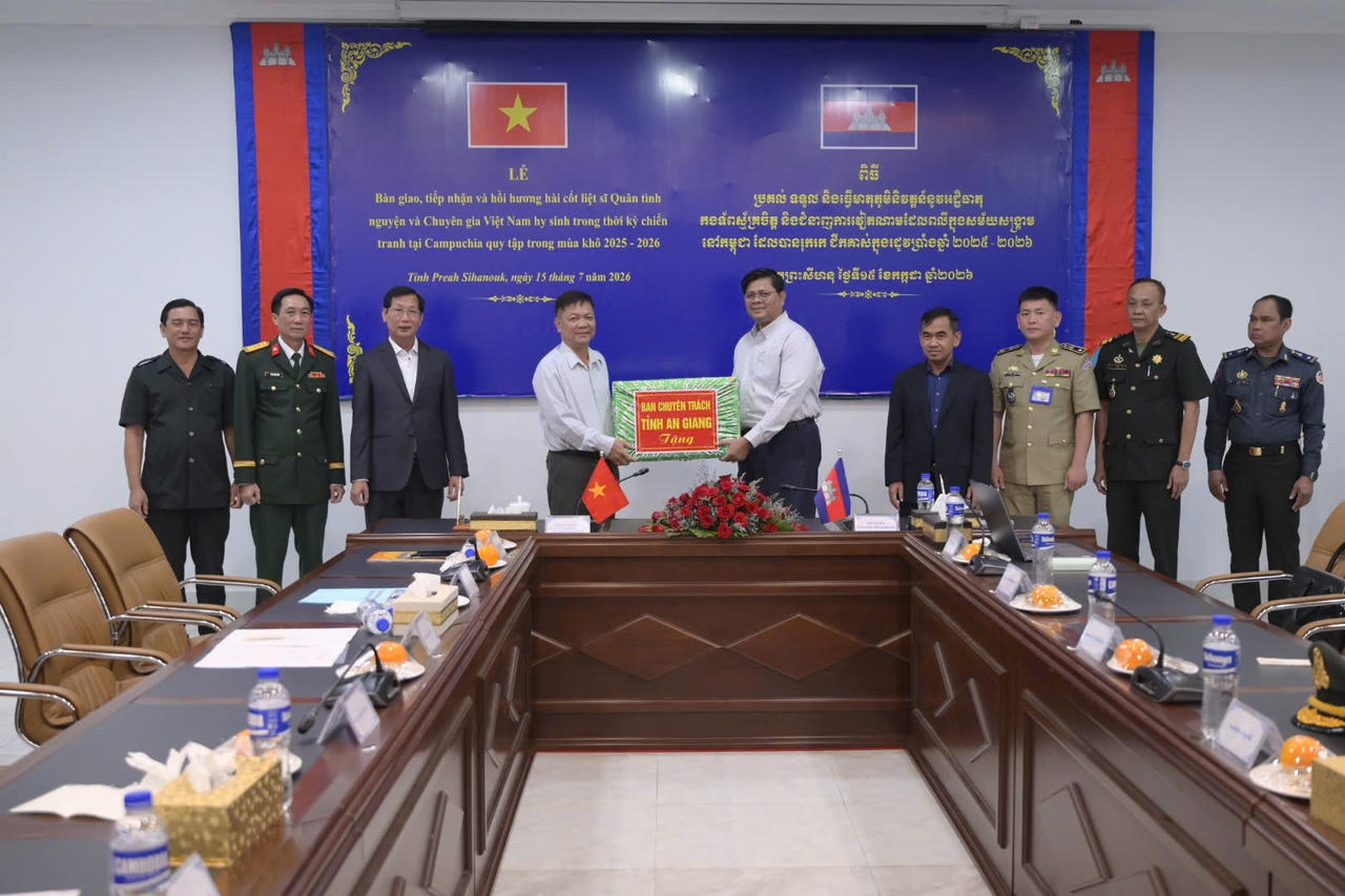 An Giang – tỉnh Preah Sihanouk (Campuchia) tăng cường đoàn kết, hợp tác tìm kiếm hài cốt liệt sĩ